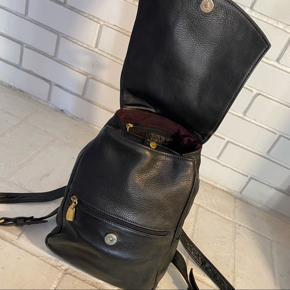 Black Leather Women\'s Backpack main image 9